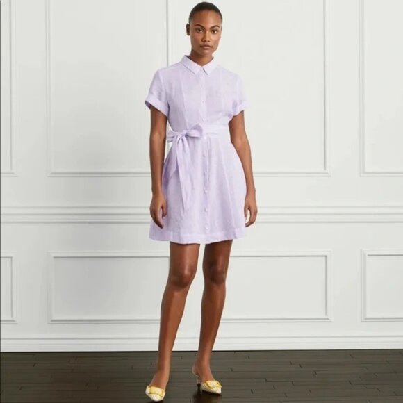 Hill House The Laura Dress in Lilac Stripe Size Small NWT - Picture 1 of 5